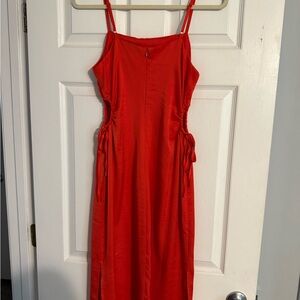 Christian Lacroix Red Slip Midi Dress
